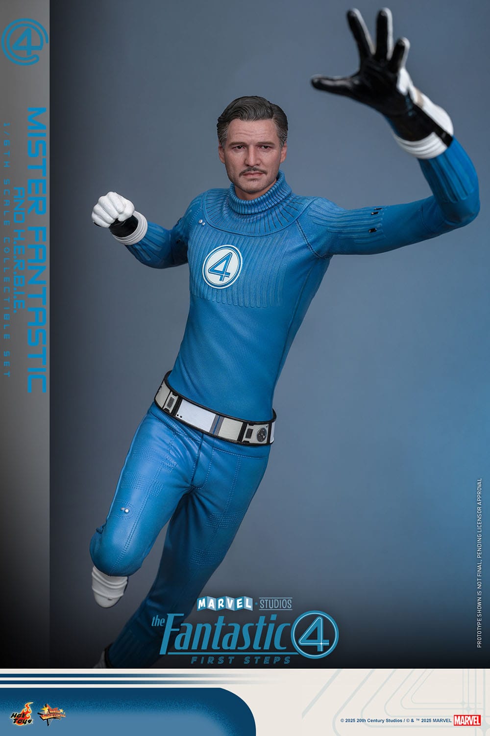 The Fantastic Four: First Steps: Mr Fantastic & H.E.R.B.I.E: 1/6th Scale Action Figure - Hot Toys Action Figure