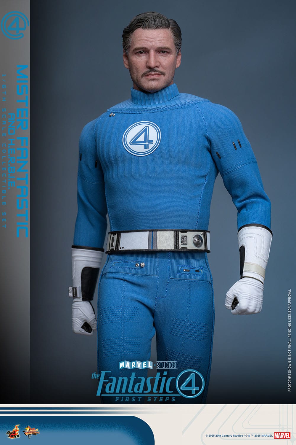 The Fantastic Four: First Steps: Mr Fantastic & H.E.R.B.I.E: 1/6th Scale Action Figure - Hot Toys Action Figure