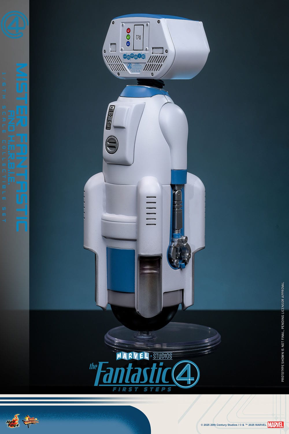 The Fantastic Four: First Steps: Mr Fantastic & H.E.R.B.I.E: 1/6th Scale Action Figure - Hot Toys Action Figure