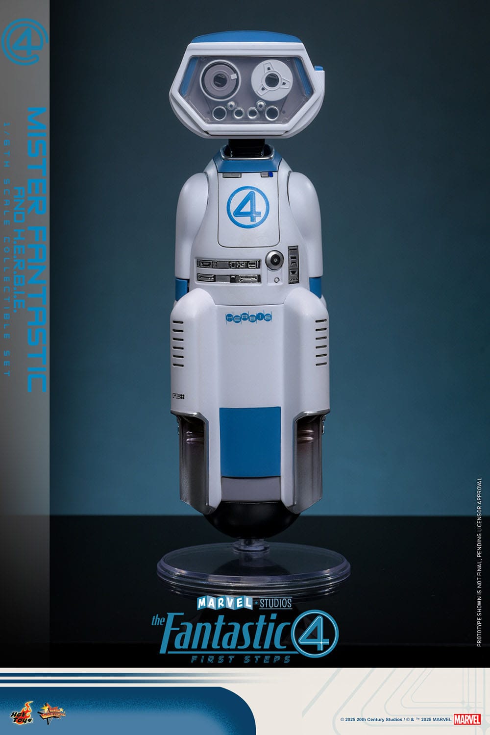 The Fantastic Four: First Steps: Mr Fantastic & H.E.R.B.I.E: 1/6th Scale Action Figure - Hot Toys Action Figure