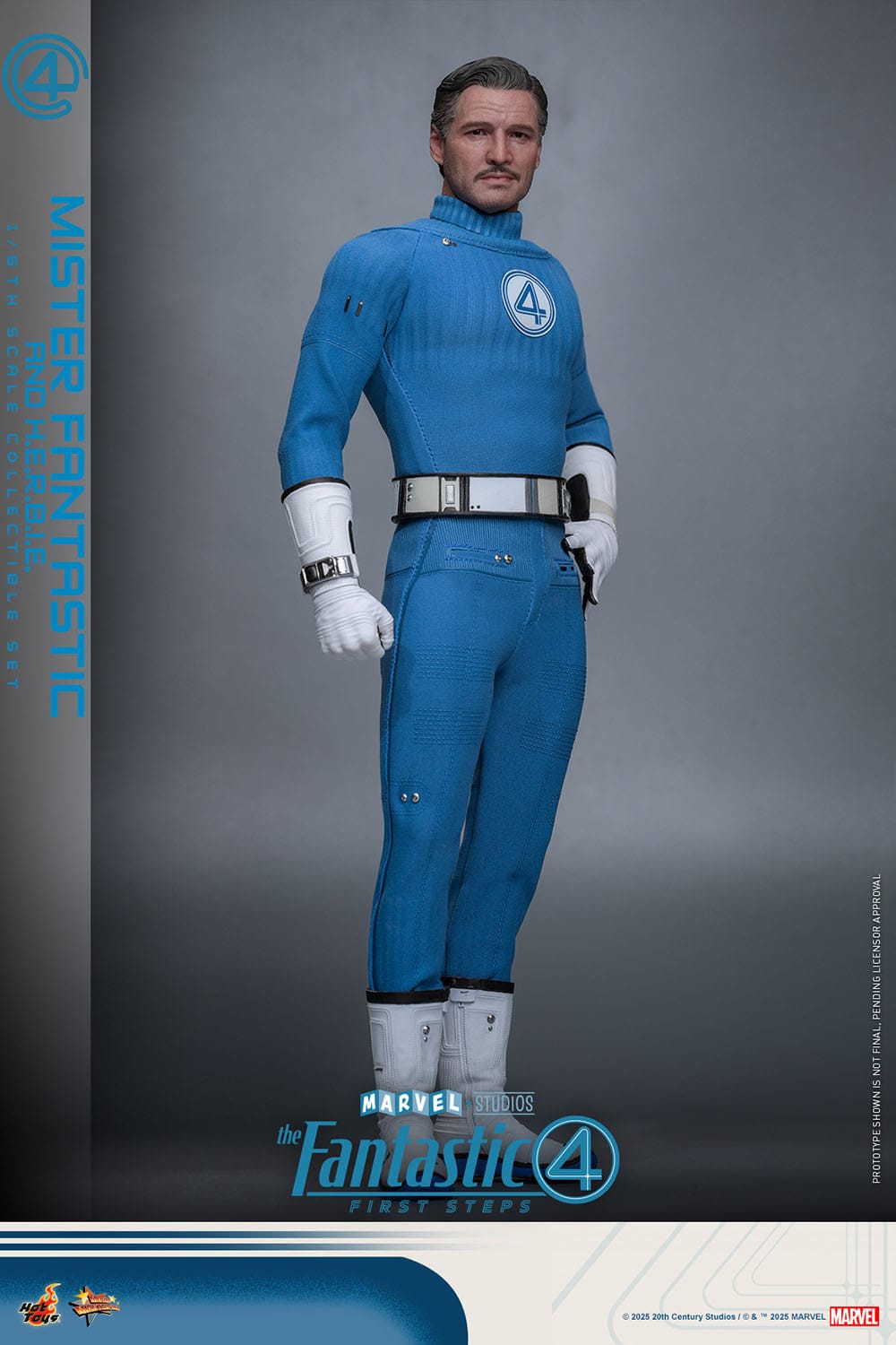 The Fantastic Four: First Steps: Mr Fantastic & H.E.R.B.I.E: 1/6th Scale Action Figure - Hot Toys Action Figure