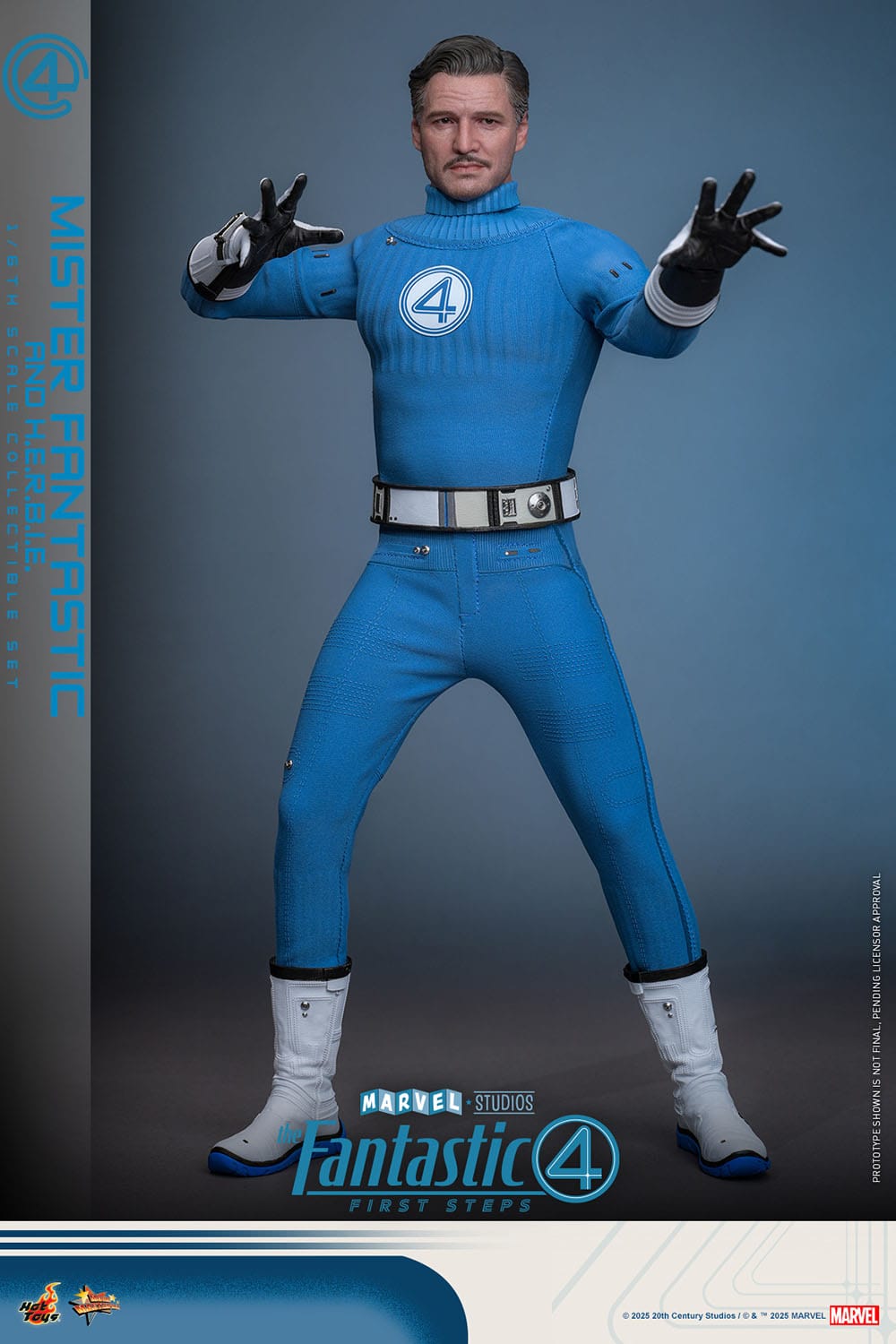 The Fantastic Four: First Steps: Mr Fantastic & H.E.R.B.I.E: 1/6th Scale Action Figure - Hot Toys Action Figure