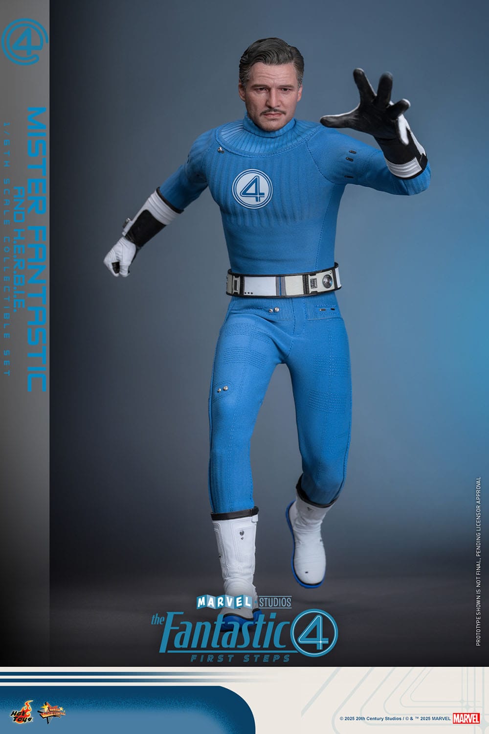 The Fantastic Four: First Steps: Mr Fantastic & H.E.R.B.I.E: 1/6th Scale Action Figure - Hot Toys Action Figure