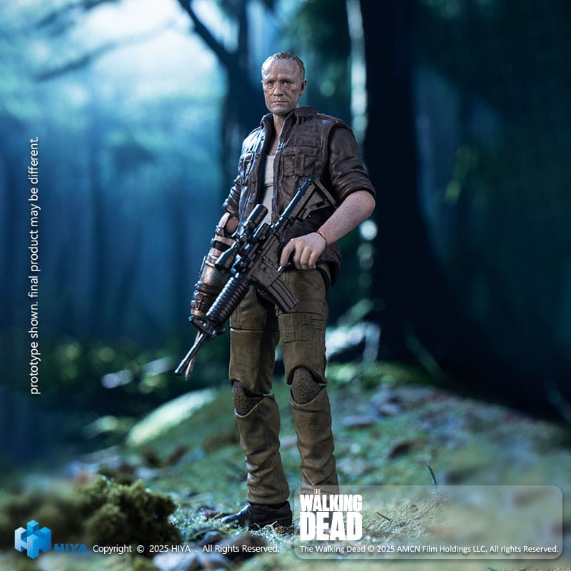 The Walking Dead: Merle: Exquisite Mini: 1/18 Action Figure - Hiya Toys Action Figures