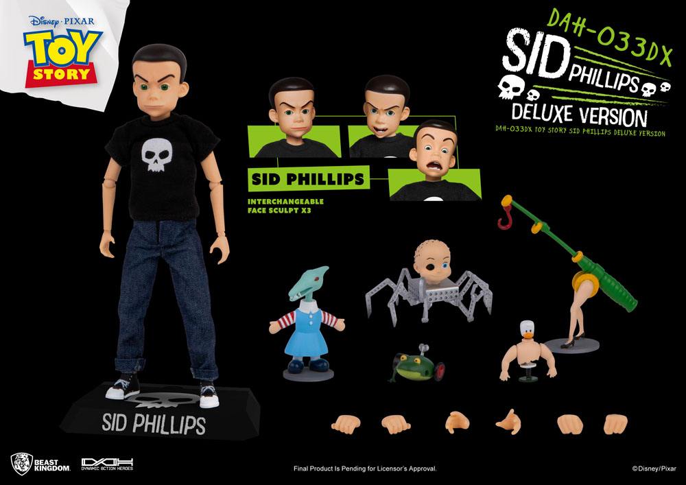 Toy Story: Sid Phillips (Deluxe Version): Dynamic 8ction Heroes Action Figure - Beast Kingdom Toys Action Figures