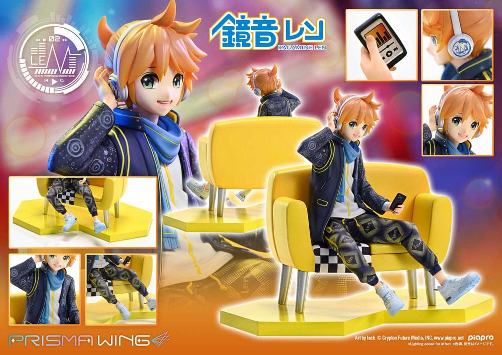 Vocaloid Piapro Characters Prisma Wing PVC Statue 1/7 Kagamine Len (Art by lack) 18 cm - Prime 1 Studio Statues