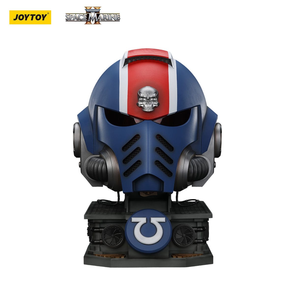 Warhammer 40K: Space Marine II: Ultramarines: Lieutenant Titus wearable helmet: With Stand: Joy Toy - Joy Toy Action Figure