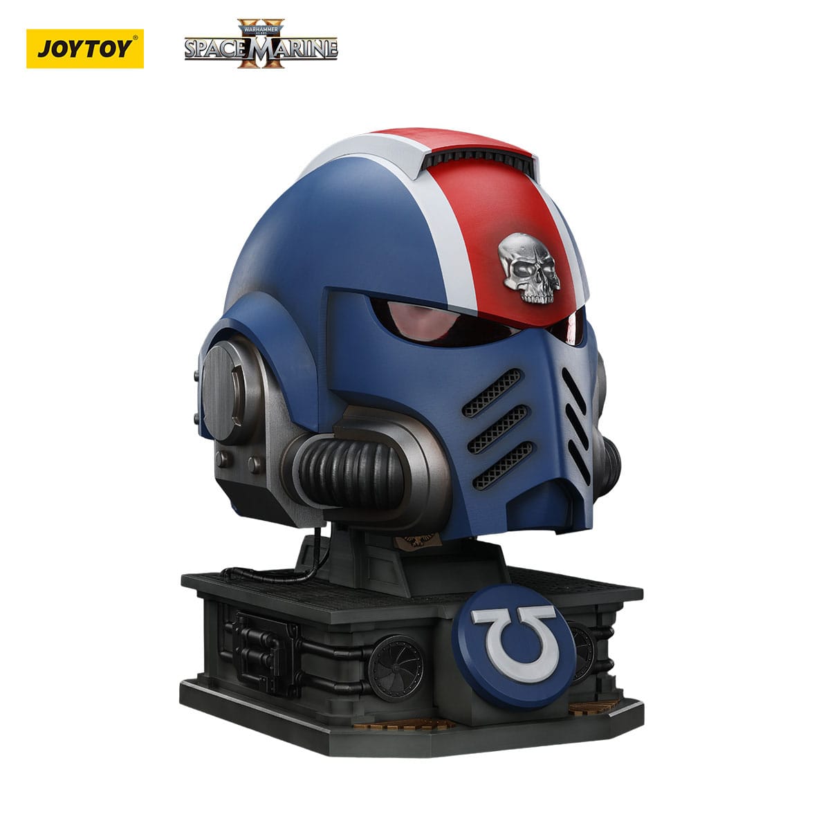 Warhammer 40K: Space Marine II: Ultramarines: Lieutenant Titus wearable helmet: With Stand: Joy Toy - Joy Toy Action Figure