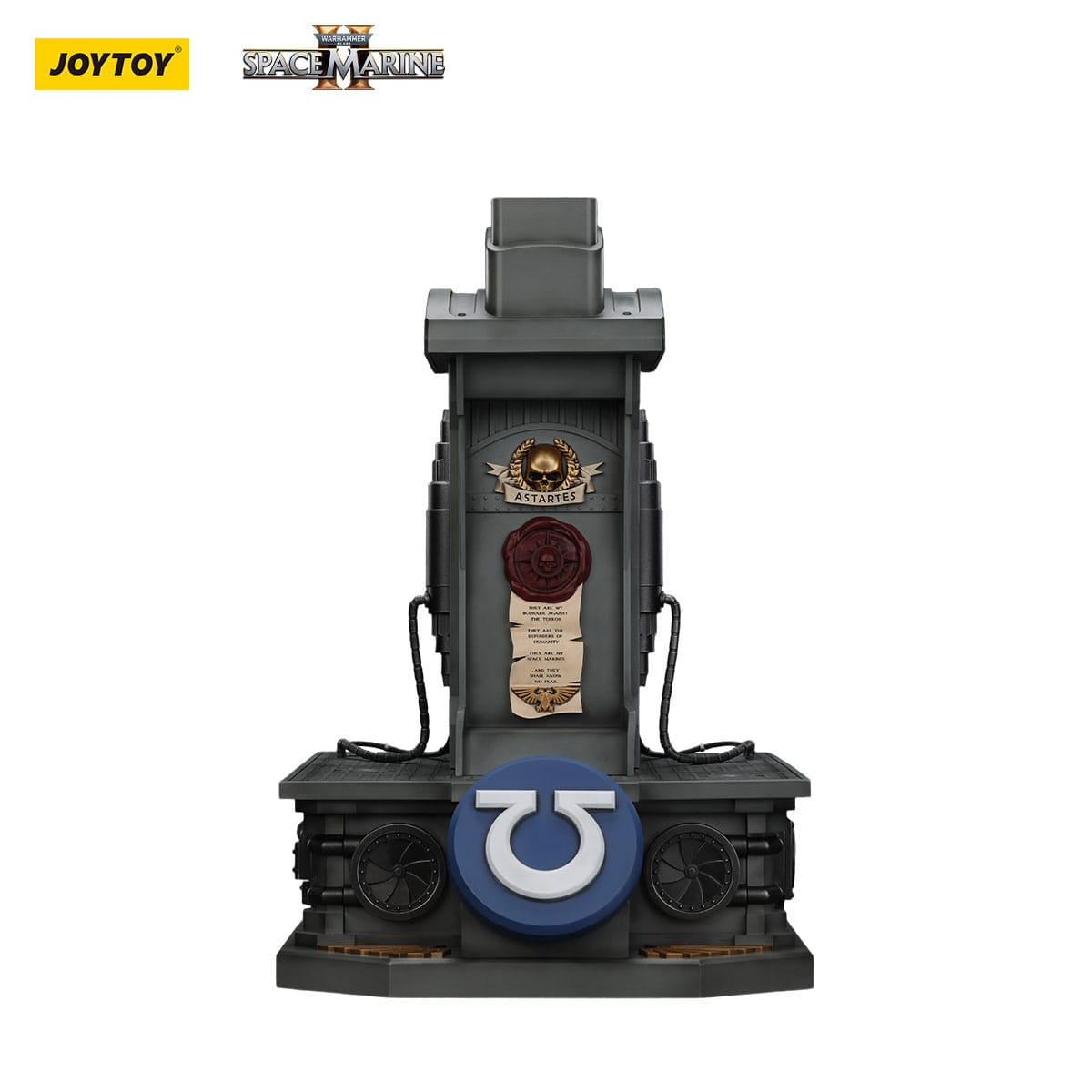 Warhammer 40K: Space Marine II: Ultramarines: Lieutenant Titus wearable helmet: With Stand: Joy Toy - Joy Toy Action Figure