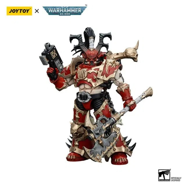 Warhammer 40k: World Eaters: Lord Invocatus with Khrone Juggernaut Daemon: Action Figure: Joy Toy Joy Toy
