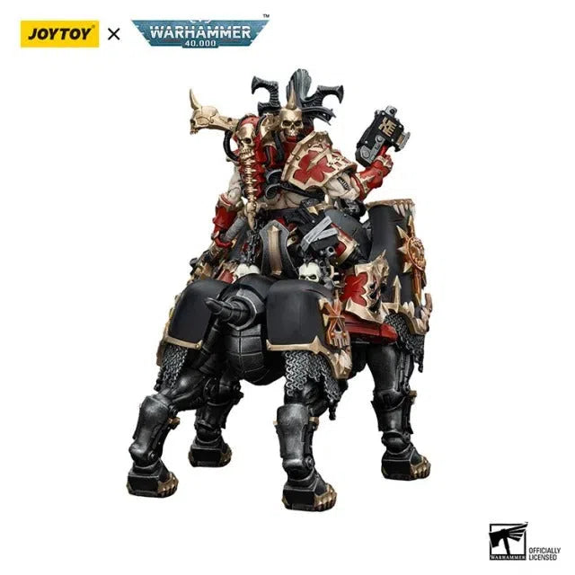 Warhammer 40k: World Eaters: Lord Invocatus with Khrone Juggernaut Daemon: Action Figure: Joy Toy Joy Toy