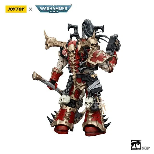 Warhammer 40k: World Eaters: Lord Invocatus with Khrone Juggernaut Daemon: Action Figure: Joy Toy Joy Toy