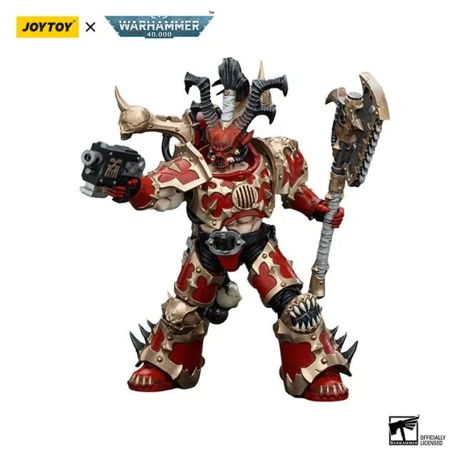 Warhammer 40k: World Eaters: Lord Invocatus with Khrone Juggernaut Daemon: Action Figure: Joy Toy Joy Toy