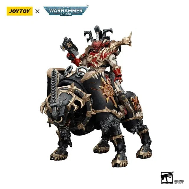 Warhammer 40k: World Eaters: Lord Invocatus with Khrone Juggernaut Daemon: Action Figure: Joy Toy Joy Toy