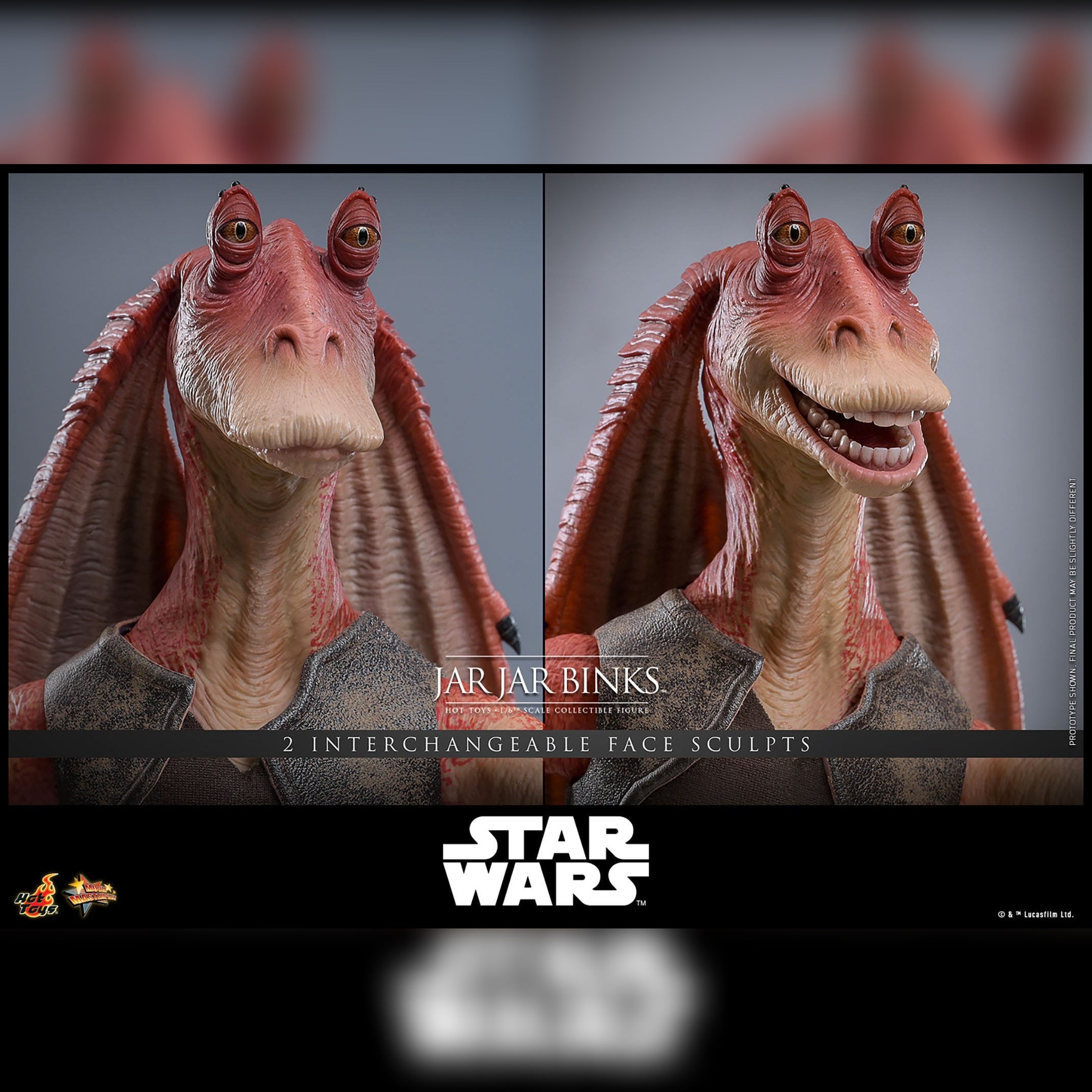 Star Wars: Episode I: The Phatom Menace: Jar Jar Binks: 1/6th Action Figure: Hot Toys Hot Toys