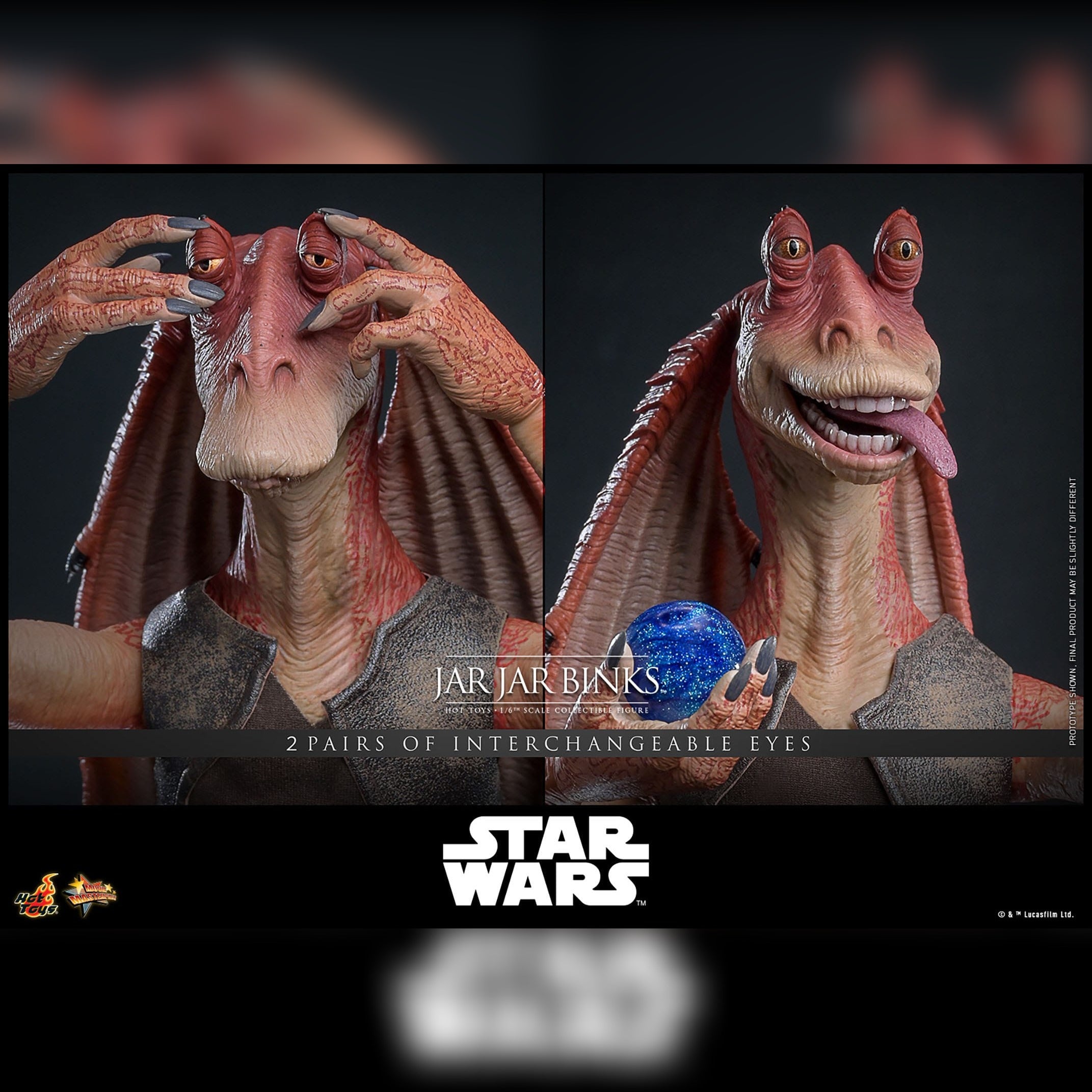 Star Wars: Episode I: The Phatom Menace: Jar Jar Binks: 1/6th Action Figure: Hot Toys Hot Toys