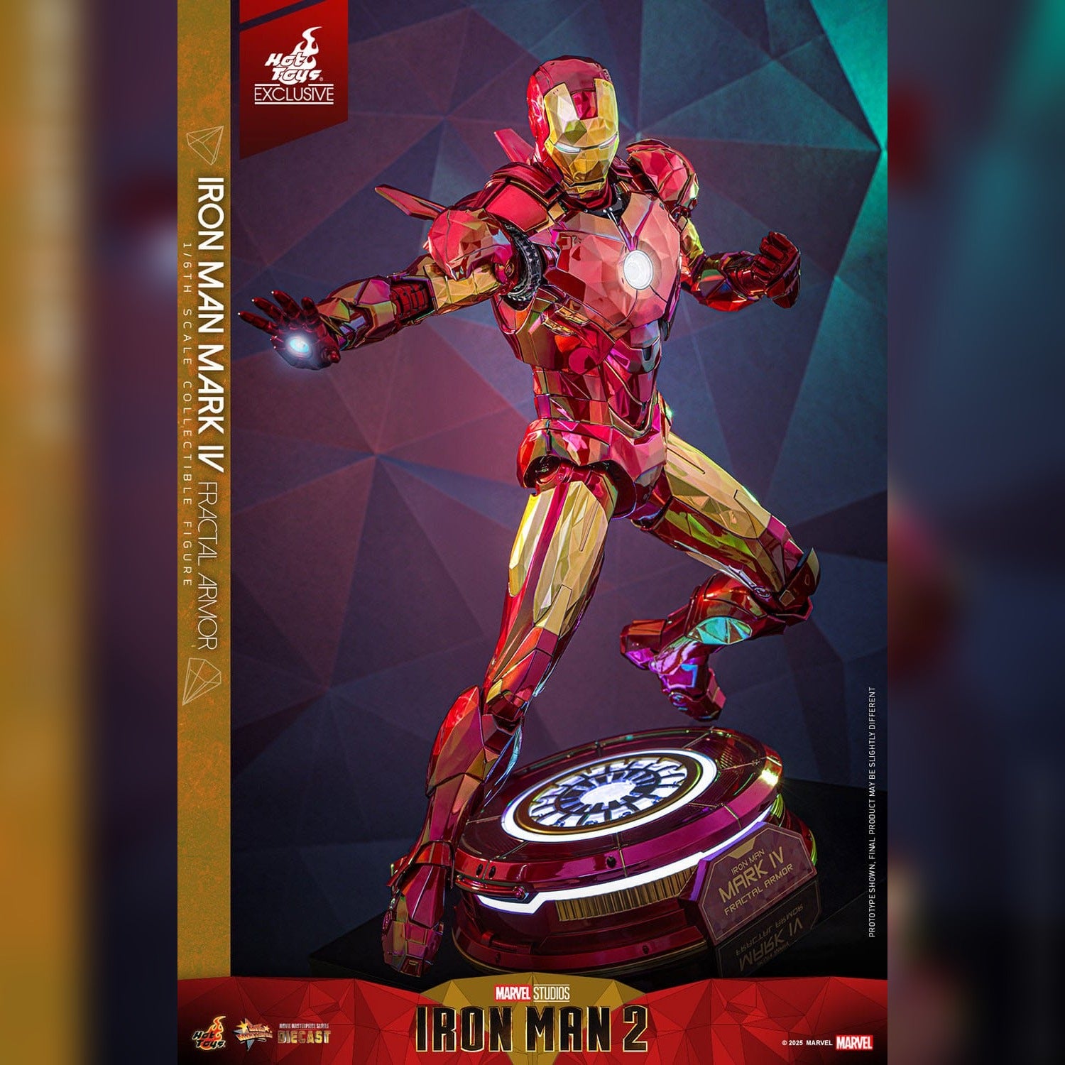 Iron Man 2: Iron Man Mark VI (Fractal Armor): Exclusive: 1/6th Action Figure: Hot Toys Hot Toys