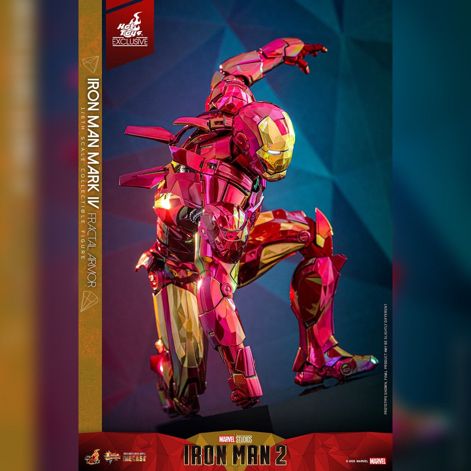 Iron Man 2: Iron Man Mark VI (Fractal Armor): Exclusive: 1/6th Action Figure: Hot Toys Hot Toys