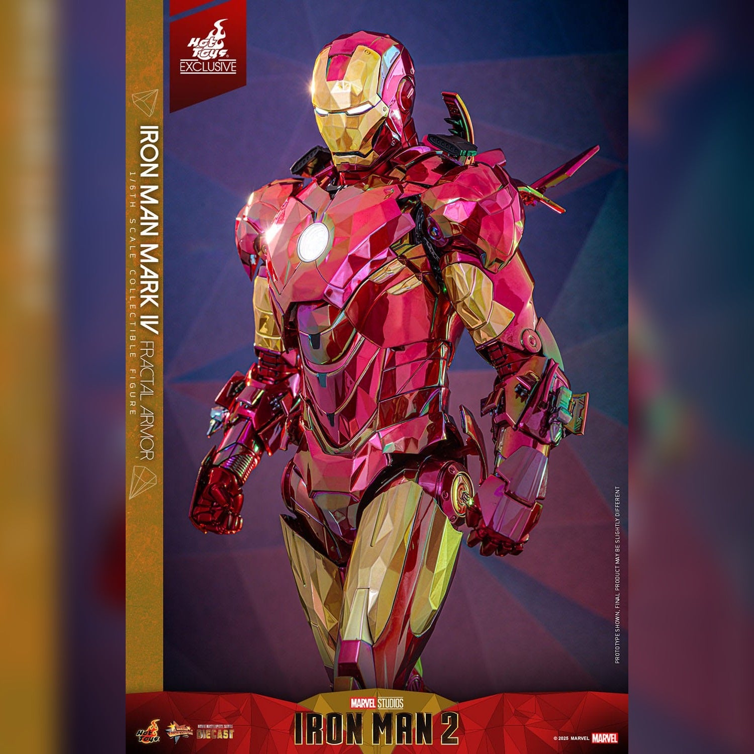 Iron Man 2: Iron Man Mark VI (Fractal Armor): Exclusive: 1/6th Action Figure: Hot Toys Hot Toys