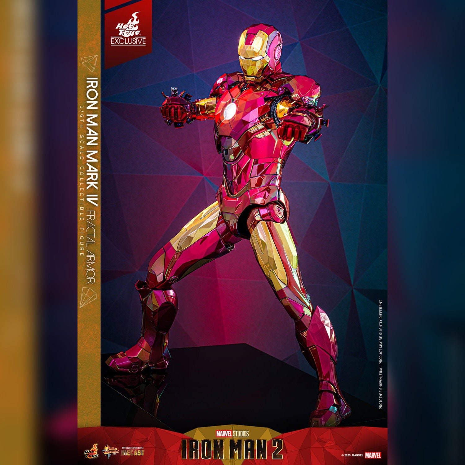 Iron Man 2: Iron Man Mark VI (Fractal Armor): Exclusive: 1/6th Action Figure: Hot Toys Hot Toys