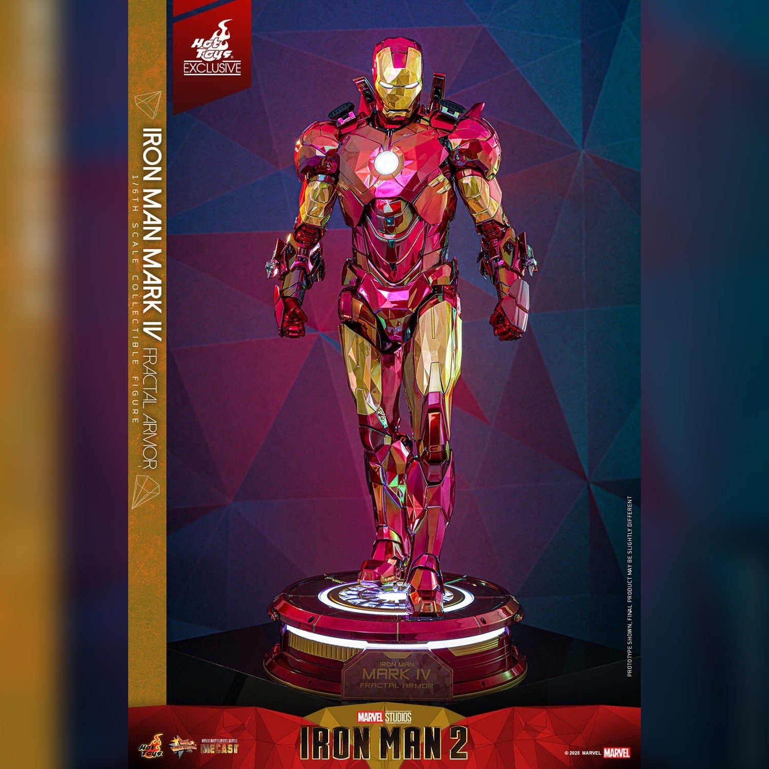 Iron Man 2: Iron Man Mark VI (Fractal Armor): Exclusive: 1/6th Action Figure: Hot Toys Hot Toys