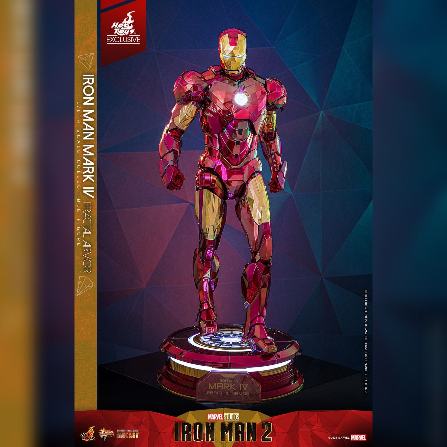 Iron Man 2: Iron Man Mark VI (Fractal Armor): Exclusive: 1/6th Action Figure: Hot Toys Hot Toys