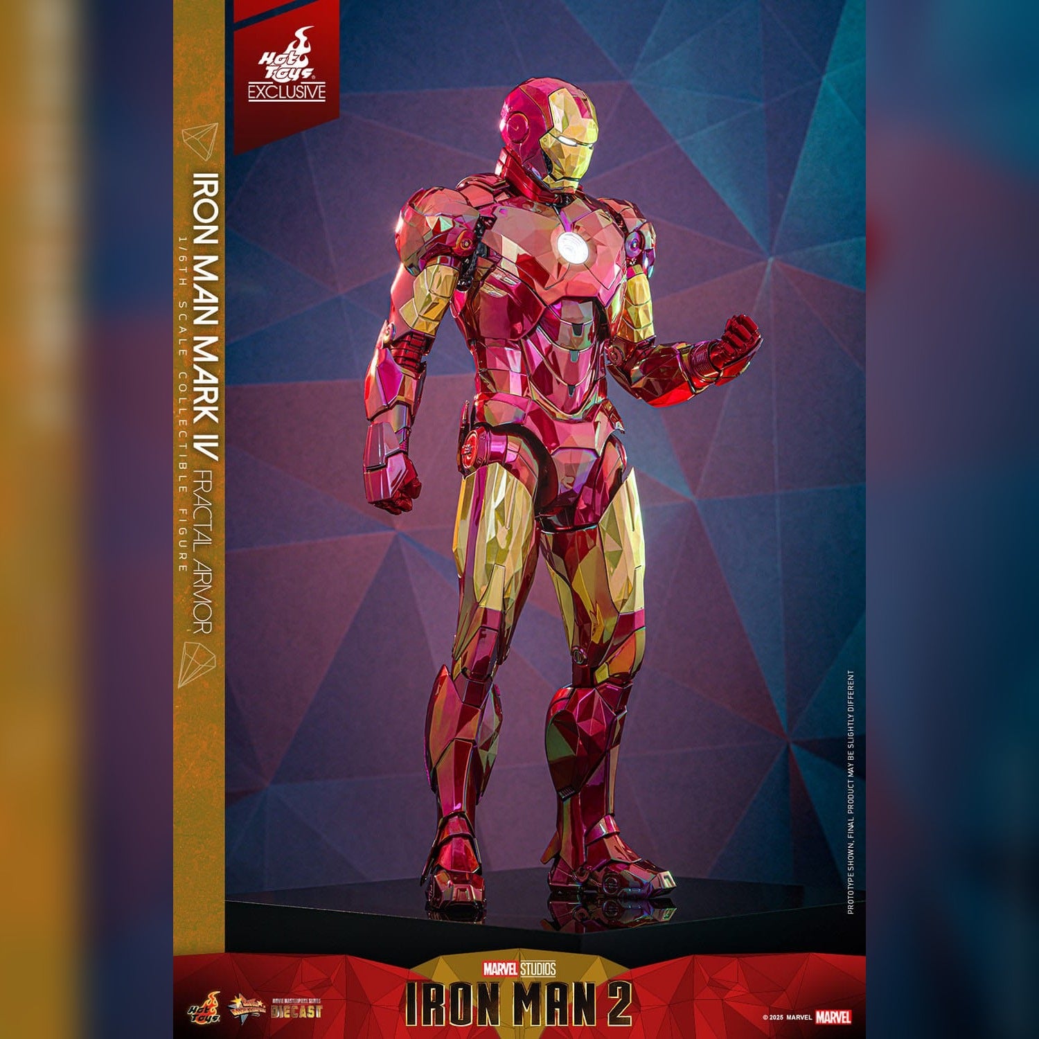 Iron Man 2: Iron Man Mark VI (Fractal Armor): Exclusive: 1/6th Action Figure: Hot Toys Hot Toys