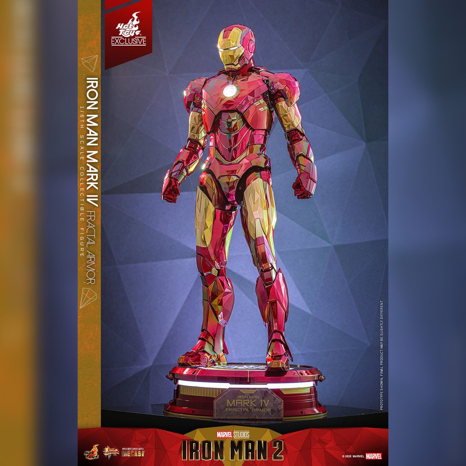 Iron Man 2: Iron Man Mark VI (Fractal Armor): Exclusive: 1/6th Action Figure: Hot Toys Hot Toys