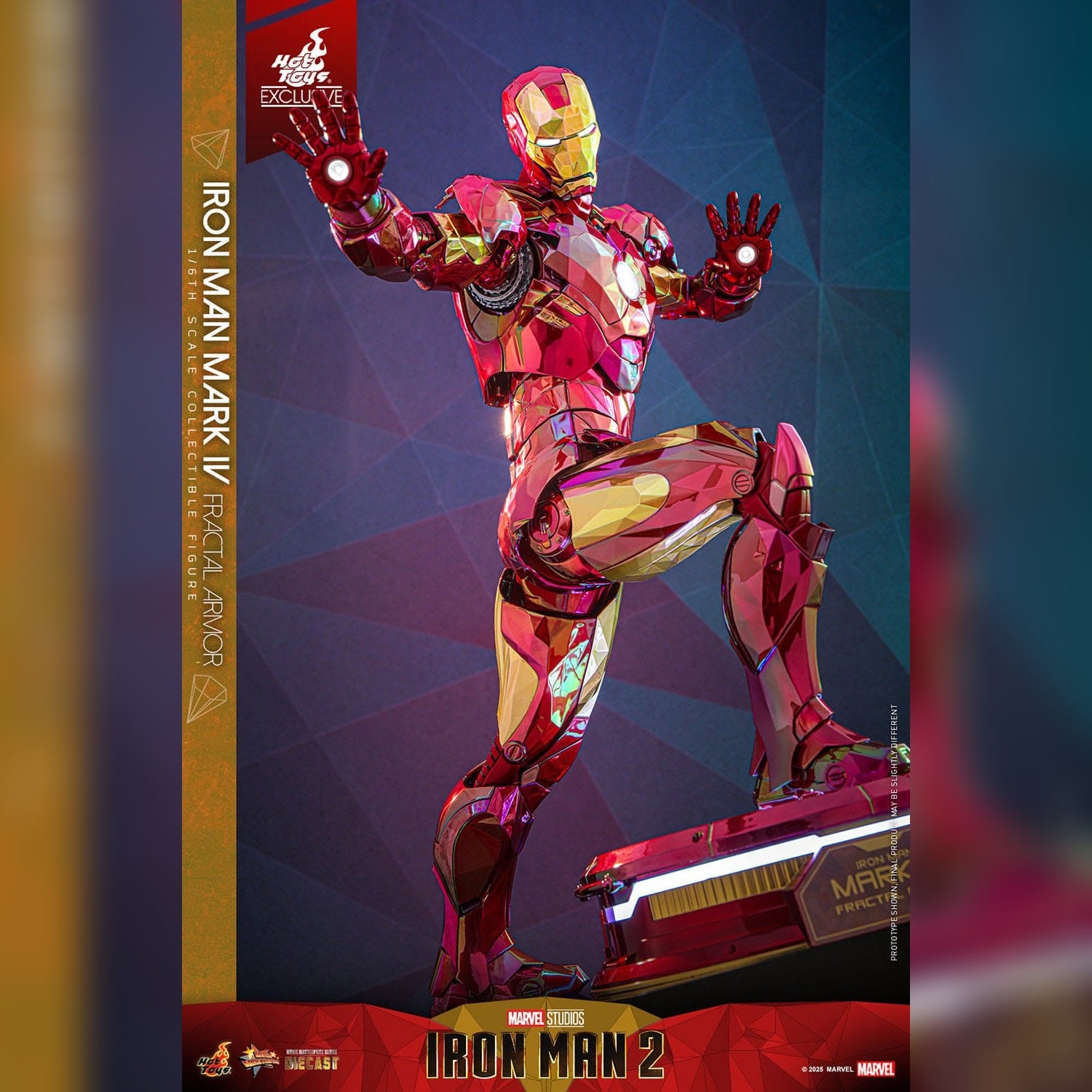 Iron Man 2: Iron Man Mark VI (Fractal Armor): Exclusive: 1/6th Action Figure: Hot Toys Hot Toys