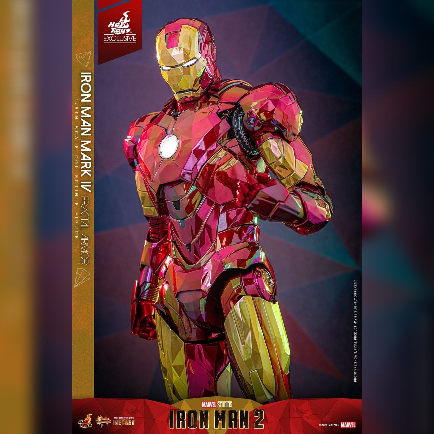 Iron Man 2: Iron Man Mark VI (Fractal Armor): Exclusive: 1/6th Action Figure: Hot Toys Hot Toys