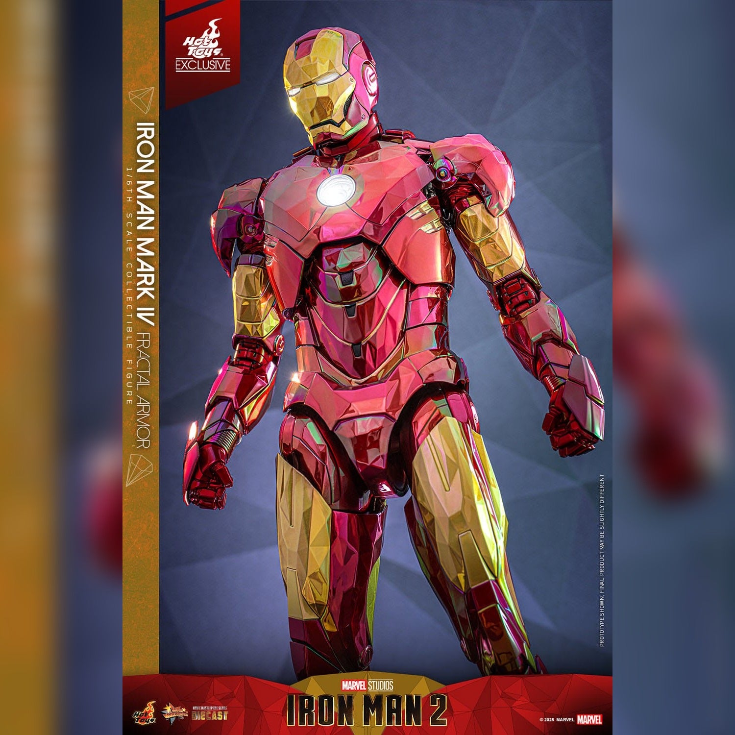 Iron Man 2: Iron Man Mark VI (Fractal Armor): Exclusive: 1/6th Action Figure: Hot Toys Hot Toys