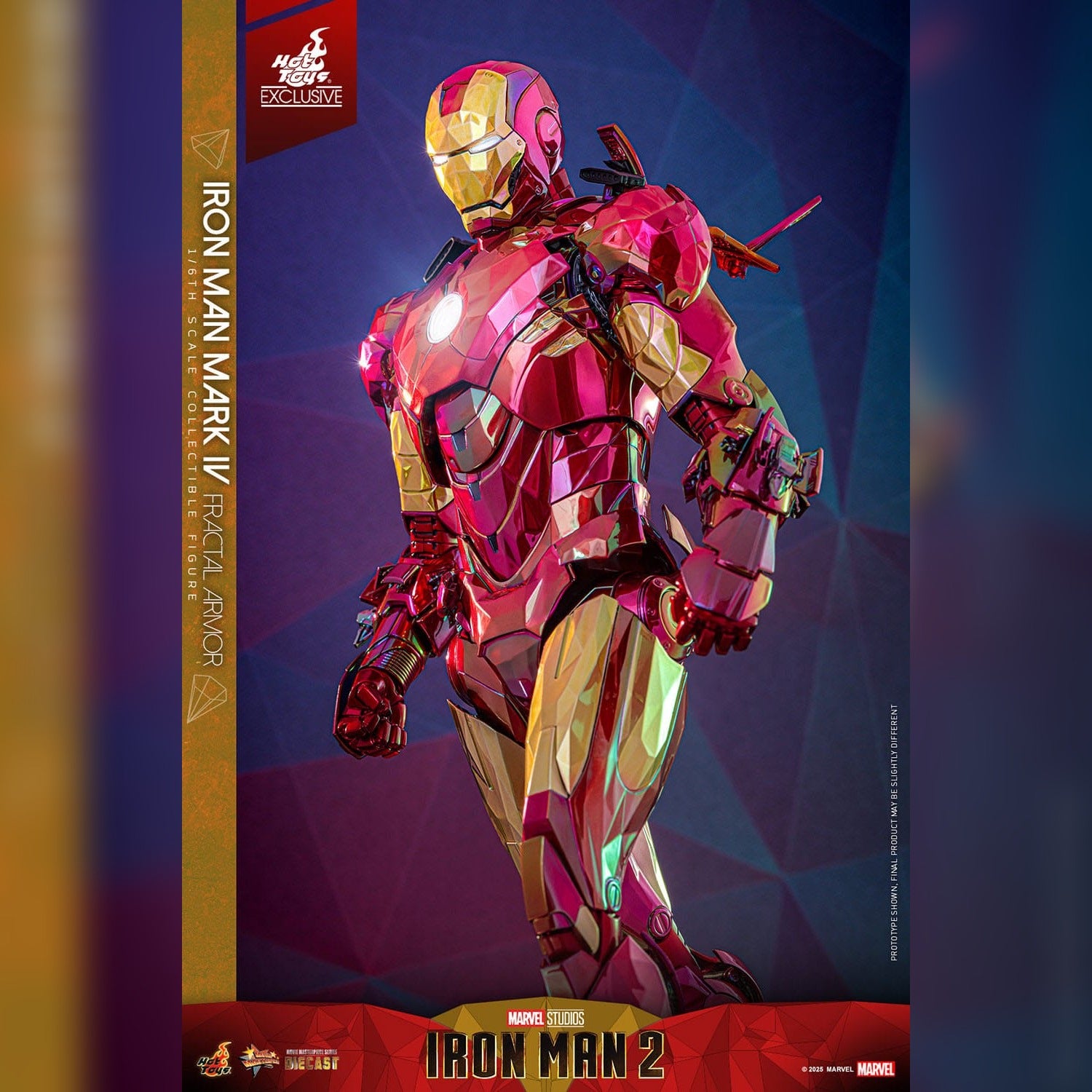 Iron Man 2: Iron Man Mark VI (Fractal Armor): Exclusive: 1/6th Action Figure: Hot Toys Hot Toys