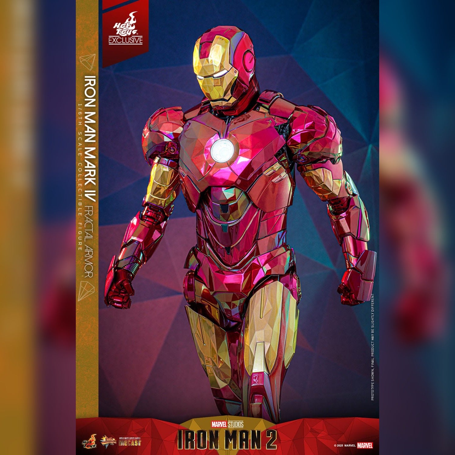 Iron Man 2: Iron Man Mark VI (Fractal Armor): Exclusive: 1/6th Action Figure: Hot Toys Hot Toys