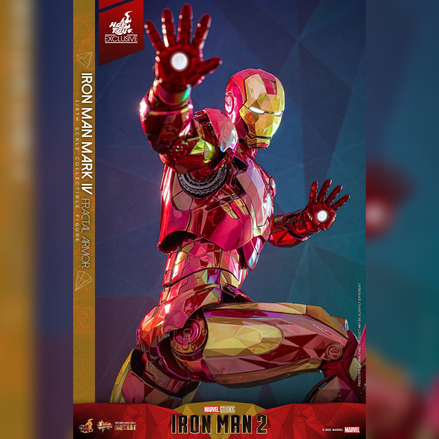 Iron Man 2: Iron Man Mark VI (Fractal Armor): Exclusive: 1/6th Action Figure: Hot Toys Hot Toys