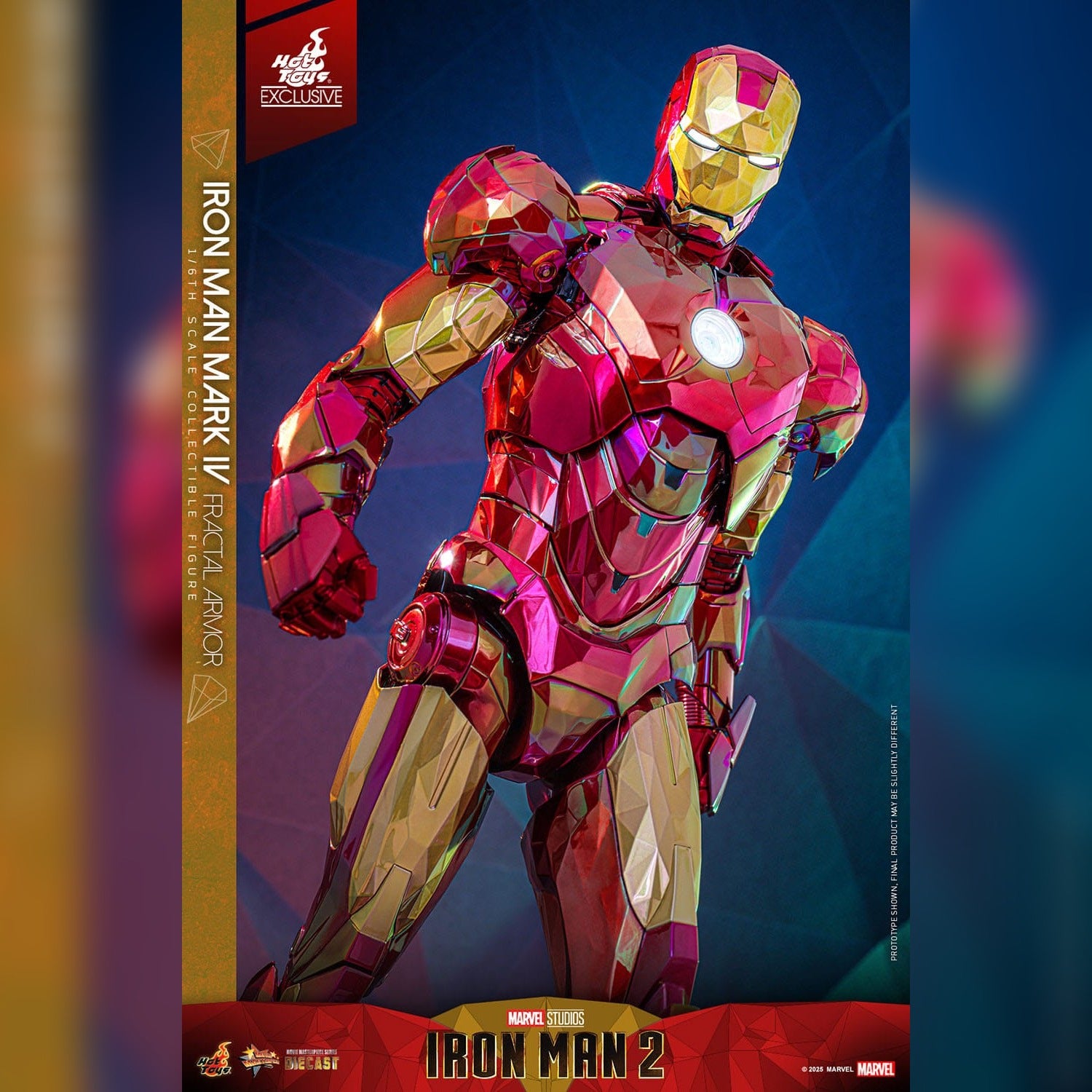 Iron Man 2: Iron Man Mark VI (Fractal Armor): Exclusive: 1/6th Action Figure: Hot Toys Hot Toys