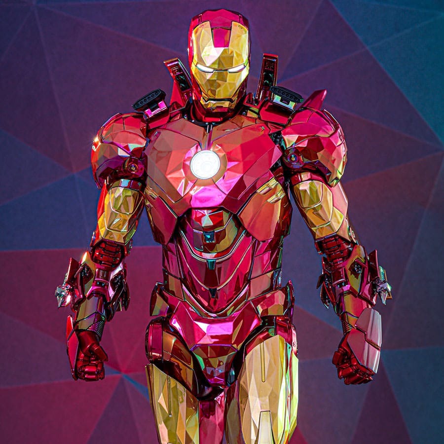 Iron Man 2: Iron Man Mark VI (Fractal Armor): Exclusive: 1/6th Action Figure: Hot Toys Hot Toys