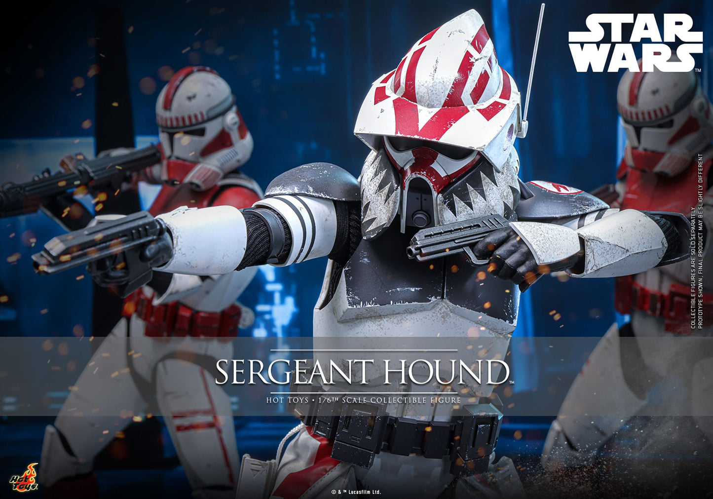Star Wars: The Clone Wars: Sergeant Hound: 1/6th Scale Action Figure
