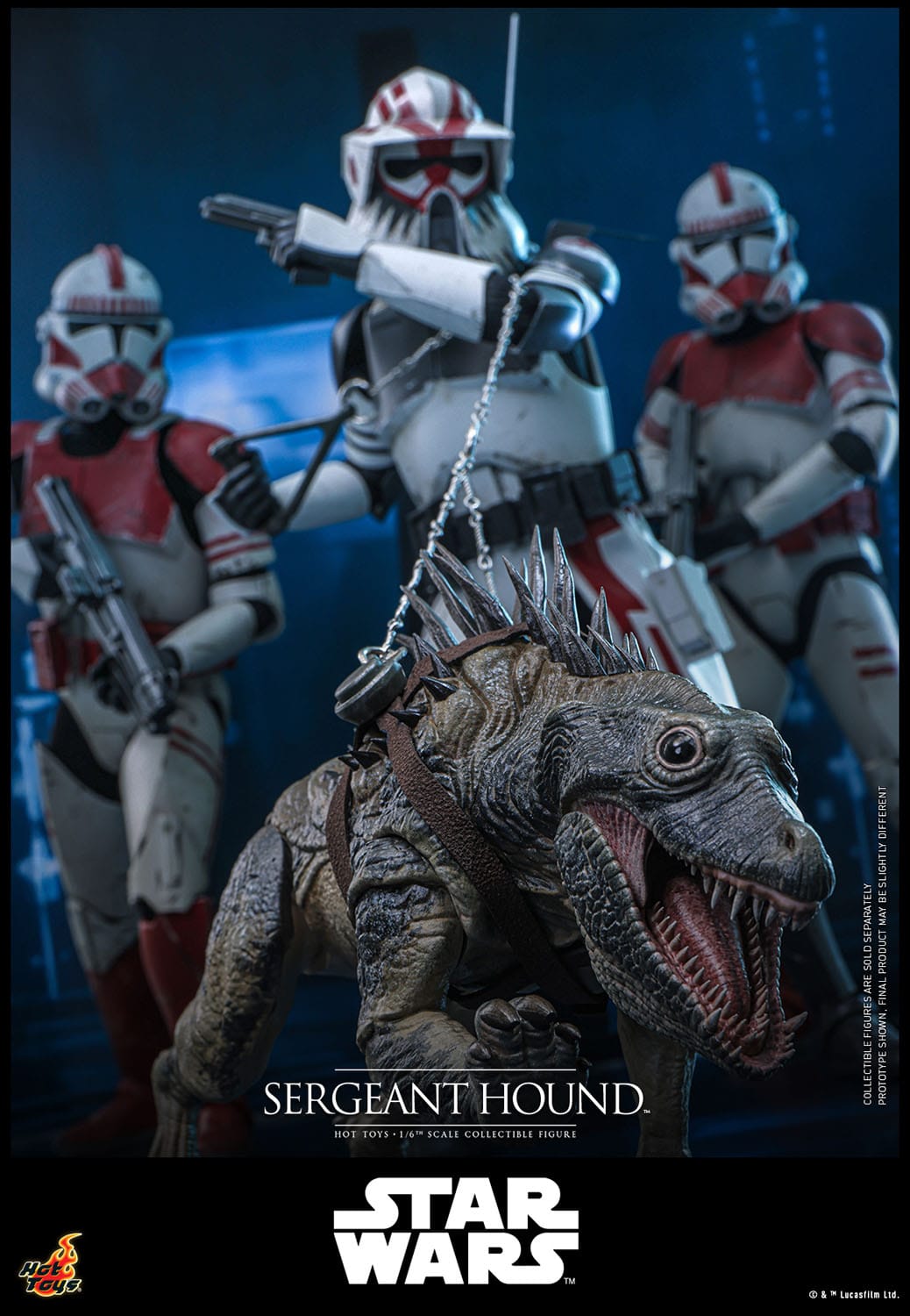 Star Wars: The Clone Wars: Sergeant Hound: 1/6th Scale Action Figure