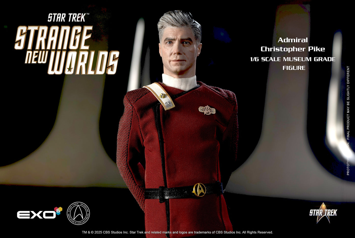 Star Trek: Strange New Worlds: Admiral Christopher Pike: 1/6 Scale Figure