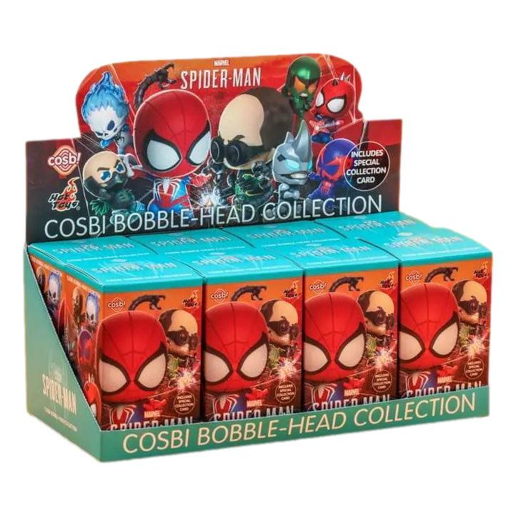 Spider-Man Cosbi Mini Figures 8 cm Blind Box Display Box Qty 8