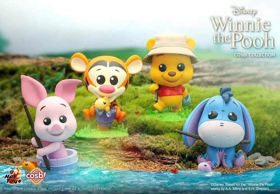 Disney Cosbi Mini Figures Winnie the Pooh 8 cm Blind Box Display Box Qty 8