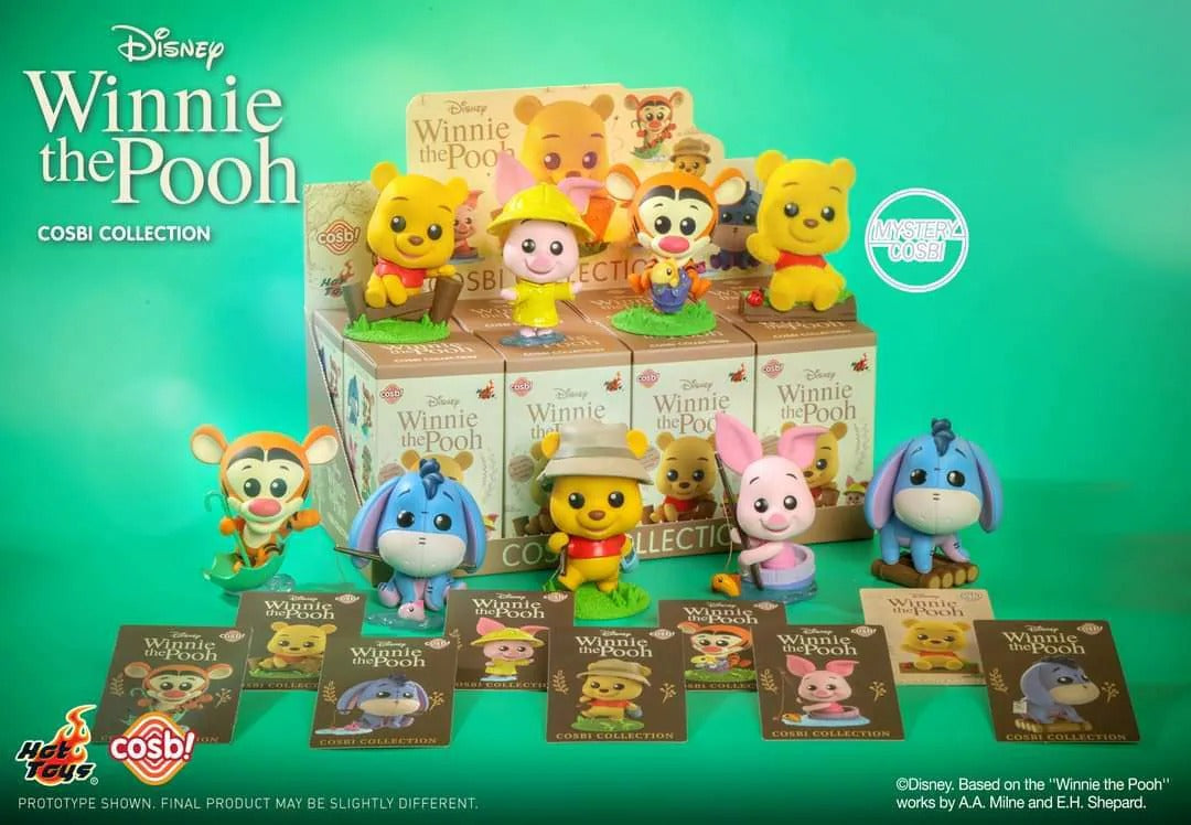 Disney Cosbi Mini Figures Winnie the Pooh 8 cm Blind Box Display Box Qty 8