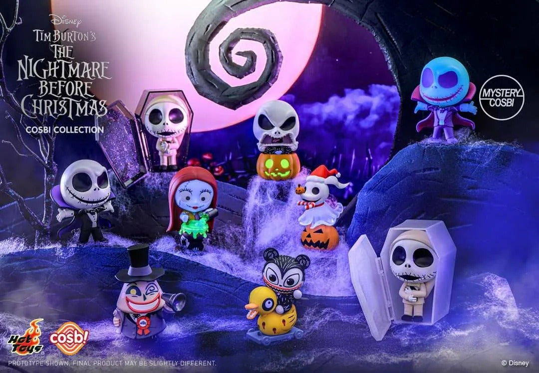 Nightmare Before Christmas Bobble Hero Cosbi Bobble-Head Series 2 8 cm Blind Box Display Box Qty 8