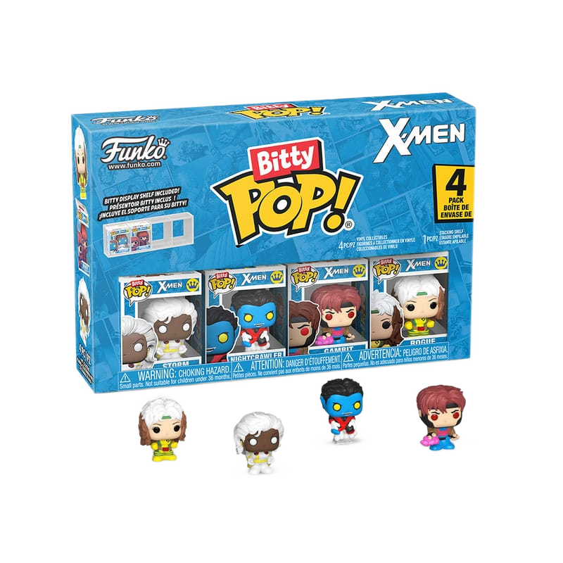 X-Men Bitty POP! Vinyl Figure 4-Pack Gambit 2,5 cm - Funko Mini Figures, Pop! Figures