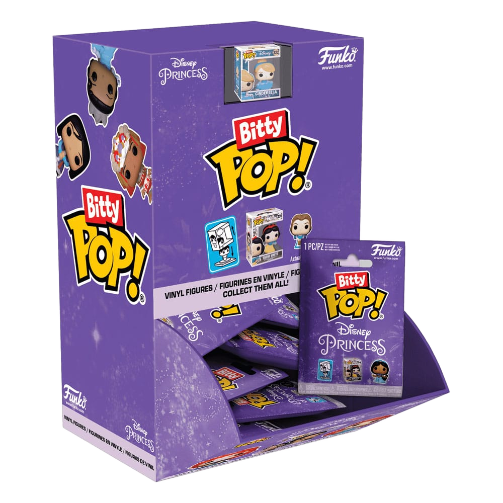 Disney Princess Mystery Bitty POP! Vinyl Figures 2 cm Display (32) - Funko Pop! Figures, Blind Boxes