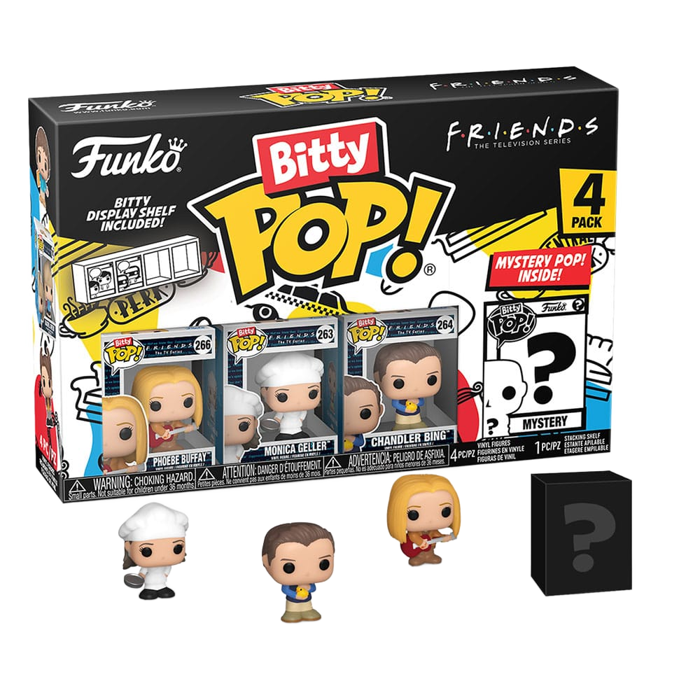 Friends Bitty POP! Vinyl Figure 4-Pack Phoebe 2,5 cm - Funko Mini Figures, Pop! Figures