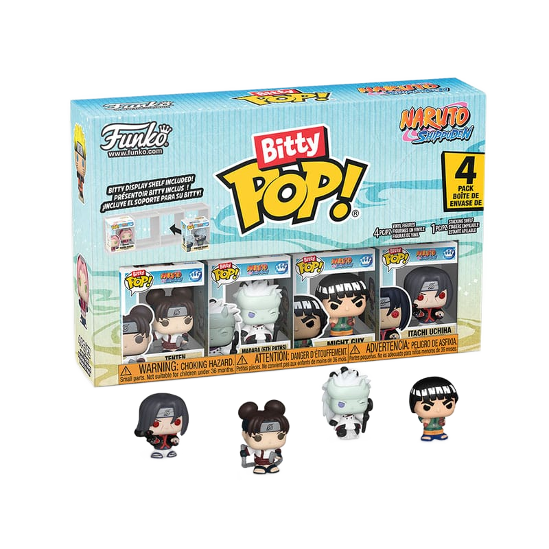 Naruto Shippuden Bitty POP! Vinyl Figure 4-Pack Battles 2,5 cm - Funko Mini Figures, Pop! Figures
