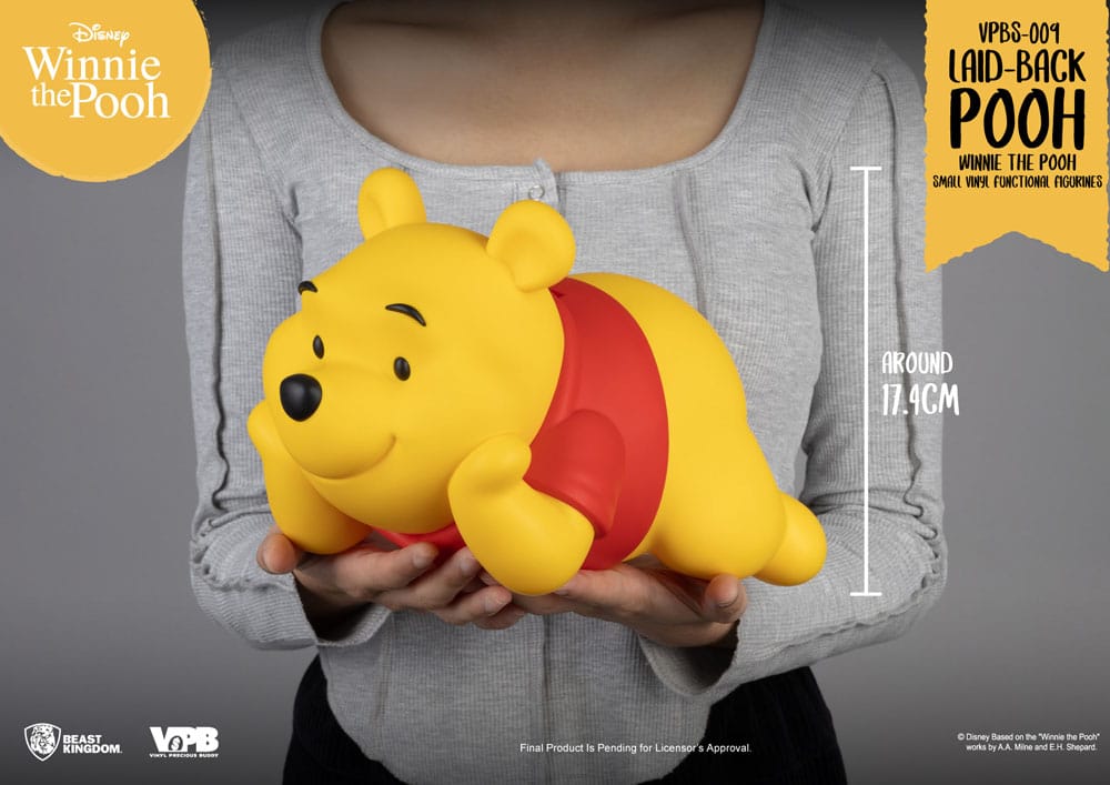Winnie The Pooh Small Vinyl Bank laid-back Winnie 17 cm - Beast Kingdom Toys Piggy Banks
