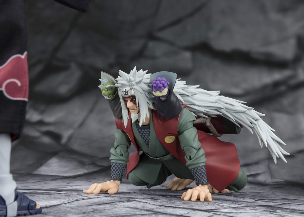 Naruto S.H.Figuarts Action Figure Jiraiya Hidden Leaf Heroic Master Sage (Sage Mode Set) 17 cm - Bandai Tamashii Nations Action figures