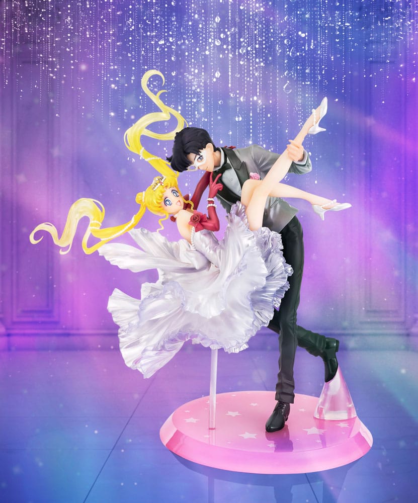 Sailor Moon FiguartsZERO Chouette PVC Statue Usagi & Tuxedo Mask Moonlight Glow Edition 24 cm - Bandai Tamashii Nations Statues & Busts